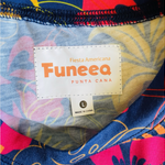 Funeeq Tropical Floral T-Shirt Women's L Multicolor Hawaiian Short Sleeve NWOT