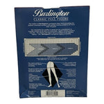 Vintage Burlington Classic Full Figure Pantyhose Queen Size Black Sheer Nylon