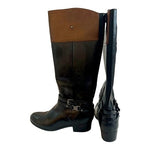 Women’s Boots UNISA Tereza Wide Calf Western Boots Brown Black Zip Side Riding