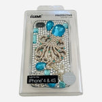 WAVE iPhone 4 4S Case Medusa Floral Rhinestone Decorated Snap On NIB