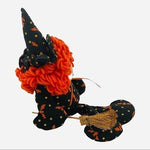 14in Brownie Witch Halloween Art Doll Long Legged Rag Doll Weighted Mythical Dec