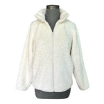UNIQLO Fluffy Yarn Fleece Jacket Ivory Full Zip Fur Cardigan Women S