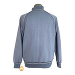 Lifetime Men's Grey Tracker Jacket L Zip Front Cotton Contrasting Seams NWT