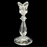 Vintage GORHAM Viscount 24% Clear Crystal Tulip Candle Holder 7.25"