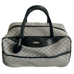 Pierre Cardin Wheeled Duffel Bag Grey Black Rolling Carry-On Travel Luggage