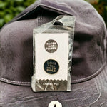 NEW These Are Things Don't Tell Me To Smile Enamel Pin 1" Black Silver NWT