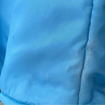 Vintage Light Blue Nylon Snow Overall Ski Jumpsuit Zip Front Size 164 Rare Good