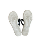 Women's Shoes TOMMY BAHAMA Relaxology Crystals Accent Black Leather Flip Flops