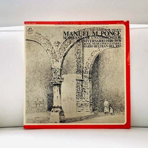 LP Mario Beltran Del Rio - Manuel M. Ponce Musica Para Guitarra Vinyl Record