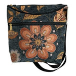 NWT Danny K Maggie Floral Tapestry Crossbody Hobo Shoulder Travel Bag NWT