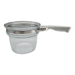 Vintage Pyrex Clear Glass Flameware Inner Pot 1.5 Qt Cookware 12" Excellent