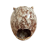 Fall Owl Candle Holder 5" Ceramic Tea Light Porcelain Autumn Decor Halloween