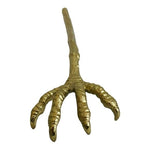 Serving Hands Halloween Claw Salad Servers Set of 2 Gold Metal Tongs Forks VG