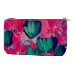 CLINIQUE Pink Green Blue Makeup Bag Travel Cosmetic Organizer Geometric Print