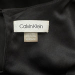 CALVIN KLEIN Women's Blouse XS Black Sleeveless Tank Pullover Elastic Bottom EXC