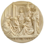 Studio Dante Di Volteradici Cristo Fra I Dottori Alabaster Plate 8.5" Ghiberti