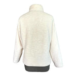 UNIQLO Fluffy Yarn Fleece Jacket Ivory Full Zip Fur Cardigan Women S