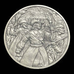 Franklin Mint History of Colonial America Pewter Medal Bacon's Rebellion Vintage