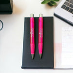 Antigua Barbuda Jumbo Souvenir Pens 7.5" Pink Caribbean Novelty Pens Pair New
