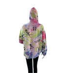 Women's Hoodie Large Graffiti Tie Dye Multicolor Sweatshirt Long Sleeve Pullover