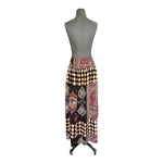Minkpink Digital It Brown Multicolor Ornamental Print Boho Maxi Skirt S NWT $88
