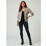Calvin Klein Women's Tan Cotton Long Sleeve Blazer M (40-42) 3-Button Lined G+