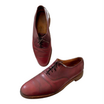 Manistee Brown Leather Lace Up Dress Shoes Mens Size 13 Pre Owned