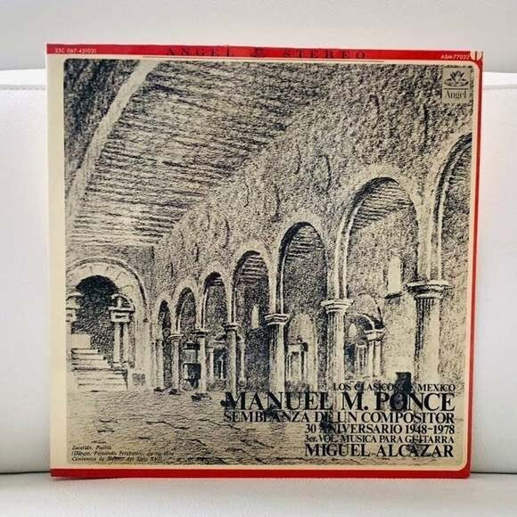 LP Miguel Alcazar - Manuel M. Ponce Musica Para Guitarra Vinyl Record