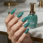 Sally Hansen Fuzzy Coat Textured Nail Polish Fuzz-Sea 500 Full Size New