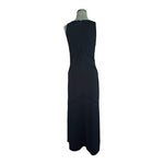 Banana Republic Women's Black Crochet Maxi Dress 6 Sleeveless Rayon Blend EXC
