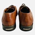 Stacy Adams Brown Leather Oxford Split Cap Toe Lace Up Dress Shoes Men Size 12