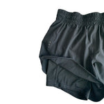 Avia Women's Compression Waist Run Shorts 8-10 Black Athletic 100% Polyester VG