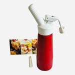 Vintage ISI Whipper Cream Dispenser 0.5L Aluminum Red Austria Dessert Foam Maker