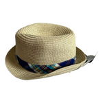 Old Navy Baby Boy Fedora Straw Hat 0-3 Months Tan Trilby Short Brim Summer NWT