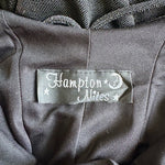 Hampton Nites Vintage Black Sparkle Sleeveless Open Back Maxi Dress Small