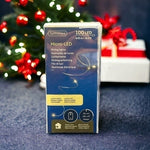 LUMINEO Micro LED String Star Lights 100 Warm White 16.2ft Battery Operated NIB