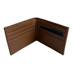 RAMPAGE Brown Leather Bifold Folding Credit Card Manager Men Wallet 4.5x3.25 NWT