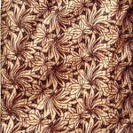 Dana Buchman Brown Floral Crochet Straight Leg Ankle Pants Size 6 Cotton Lined