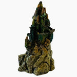 Cast Iron Medieval Castle Dragon Monument Statue 3"x1.8" Multicolor Figurine