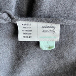 ANTHROPOLOGIE Saturday Sunday Reese Cashmere Low Back Jumper Grey Sz Small EXC