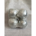 Mirror Disco Ball Set 4 Pack Silver Hanging Party DJ Light Decoration NIP