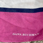Dana Buchman Pink Blue Striped Chiffon Scarf 42x42 Square Multicolor Neckerchief