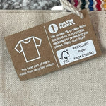 Reusable Tote Bag Beige Canvas Shopping Eco-Friendly Beach Shoulder Bag NWT