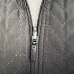 Women’s Reversible Quilted Jacket Black Brown Zip Front Coat Size 8