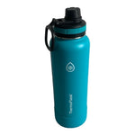 ThermoFlask 24oz Vacuum Insulated Stainless Steel Water Bottle Blue Black VG