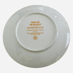 Avon Home For The Holidays Christmas Plate 1988 Vintage 22K Gold Trim Porcelain