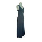 Banana Republic Women's Black Crochet Maxi Dress 6 Sleeveless Rayon Blend EXC