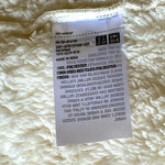 UNIQLO Fluffy Yarn Fleece Jacket Ivory Full Zip Fur Cardigan Women S