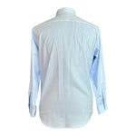 ENZO Custom Tailored Light Blue Cotton Button-Up Long Sleeve Men's Shirt Size M