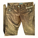 Dolce Gabbana Brown Cotton Velvet Corduroy Jeans Chameleon Color Women 8